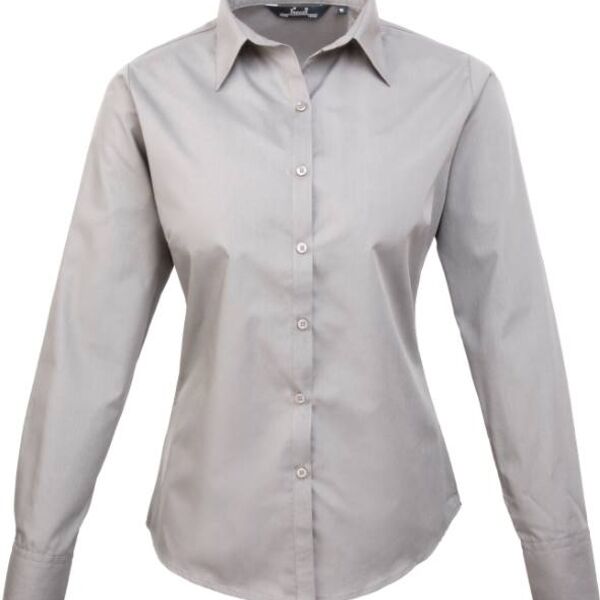 Bluse Langarm Popline Frauen Miniaturansicht