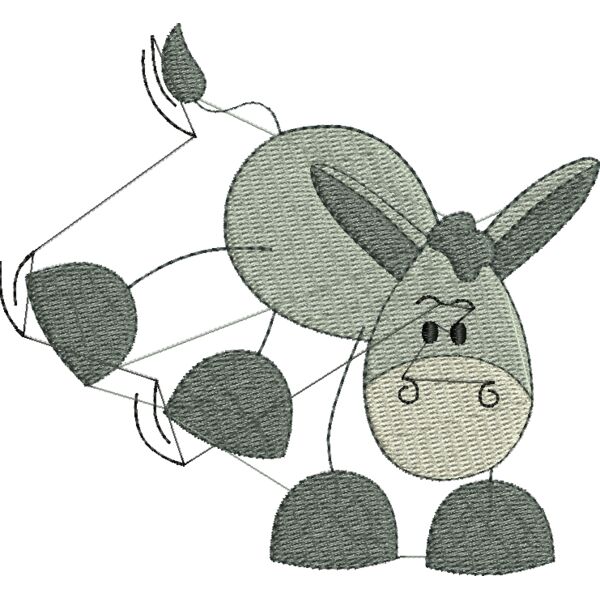 Esel trabend Miniaturansicht